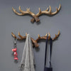 Wall Keys Holder Wall Decorative Clothes Hanger Hooks Resin Deer Horn Hook Fanger Towel Home Nordic Hat Coat