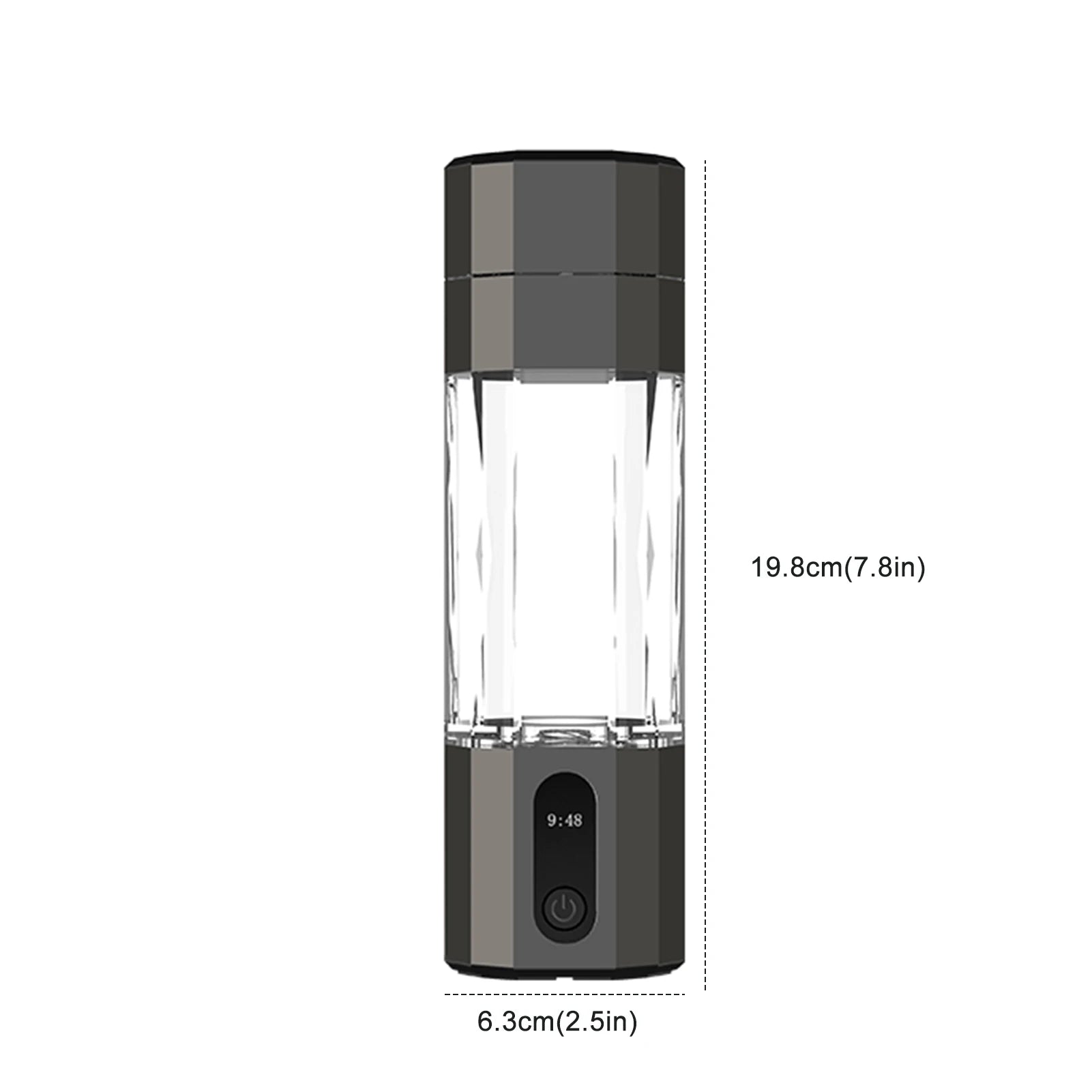 Intelligent Hydrogen Rich Water Mug Portable Hydrogen Water Electrolysis Water Bottle 8000 PPB Water Generator Bottle for Travel