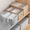 Large three-dimensional wardrobe fabric storage box clothes jeans storage box drawer-type household folding storage box